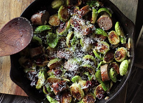 Brat & Brussels Sprouts Bowl