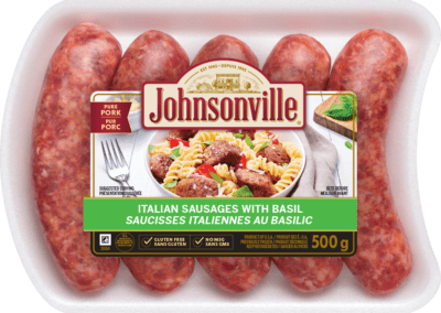 Italian Sausages with Basil