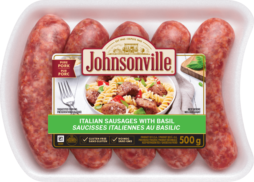 Italian Sausages with Basil Johnsonville.ca