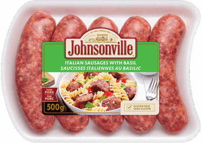 Italian Sausages with Basil