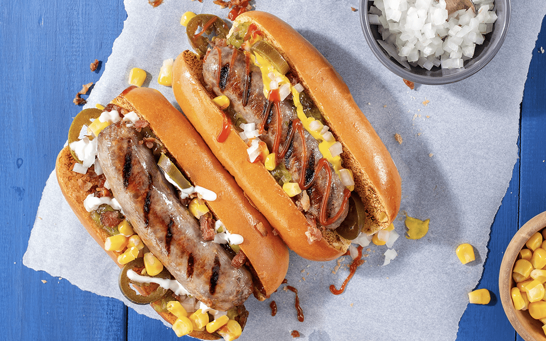 Fully-Loaded Grilled Street Sausage