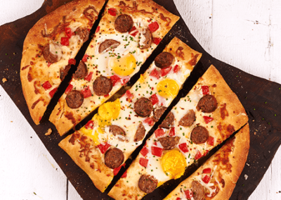 Pizza pour oiseau matinal