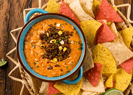 Spicy Sausage Queso Dip