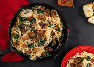 Quick and Easy Spicy Sausage Spaghetti