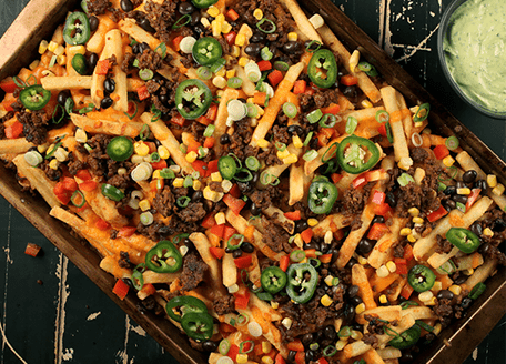 Loaded Spicy Sausage Fries