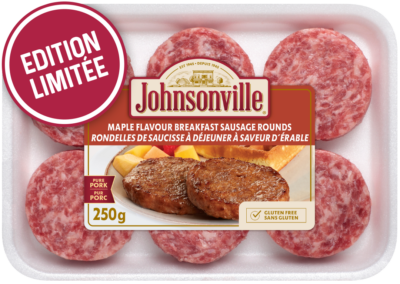 Rondelles de saucisse à déjeuner à saveur d’érable